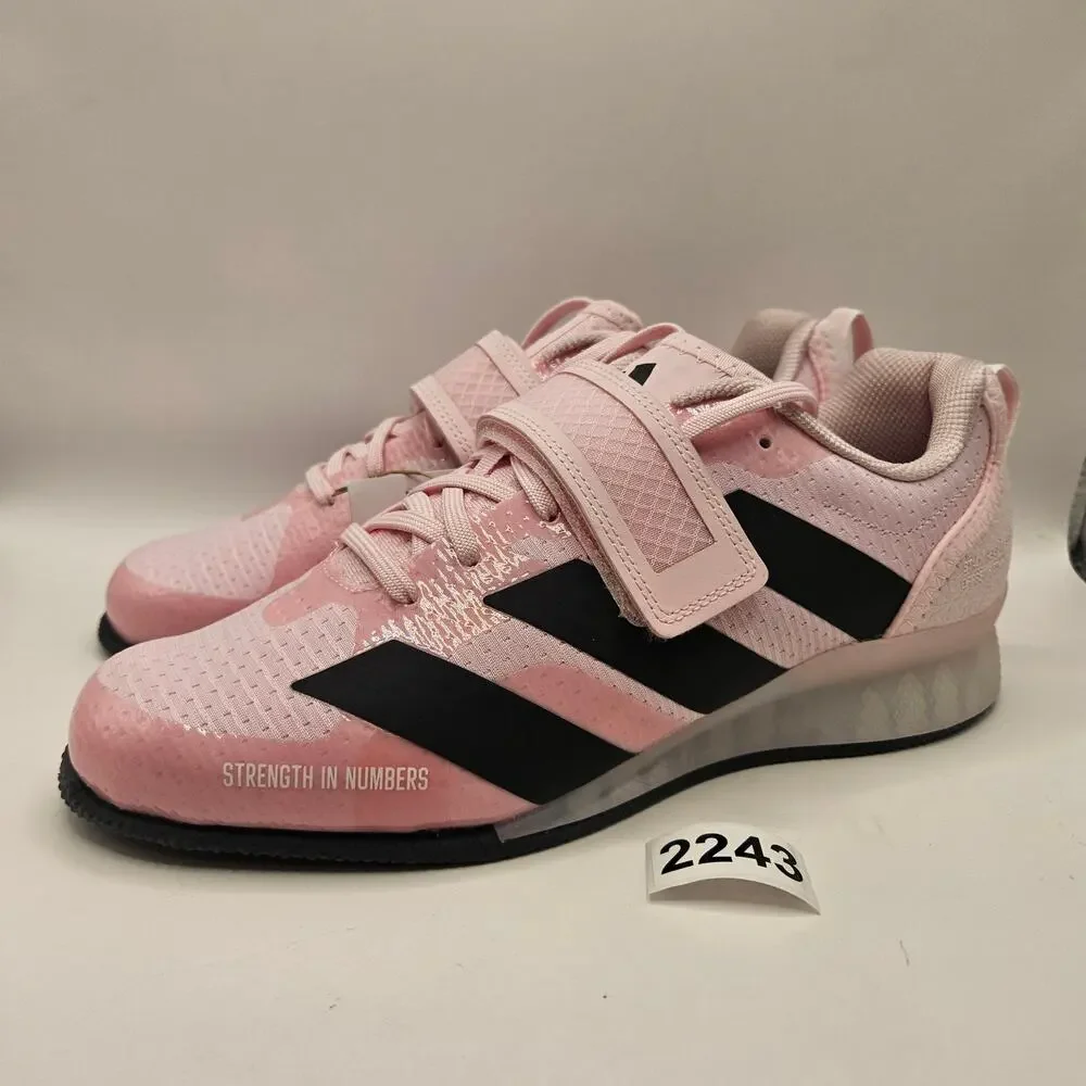 ADIDAS MEN'S 8.5 ADIPOWER 3 JP9873 WEIGHTLIFTING SHOES PINK BLACK NWOB